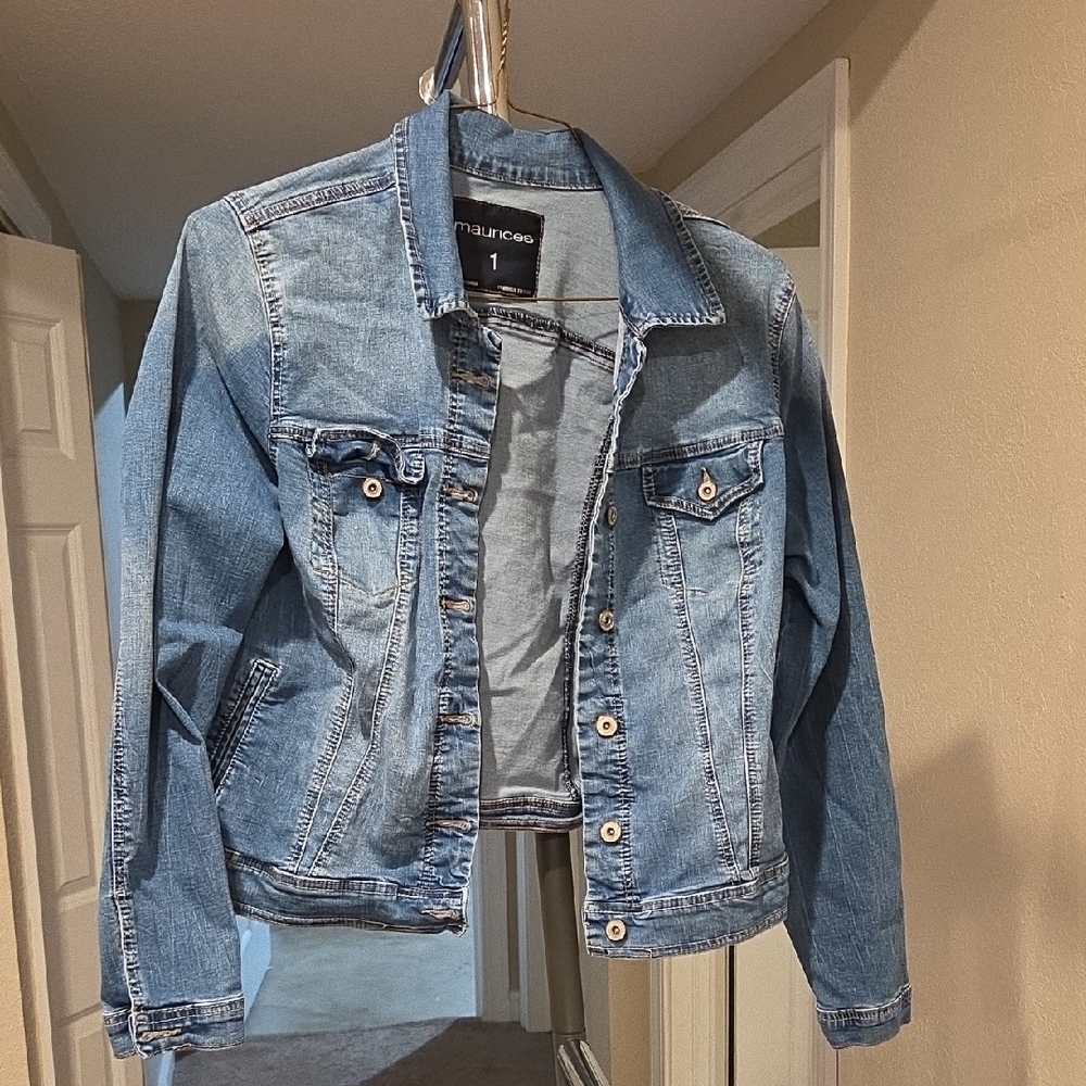 Maurices Light Blue Denim Jacket